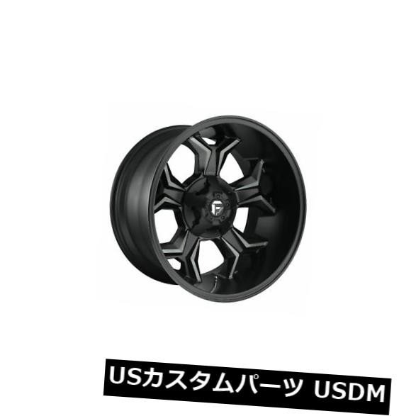 ホイール 4本セット 4個の20x10燃料D605アベンジャーET -18ブラック8x165.1ホイールリムのセット  Set of 4 2の通販は