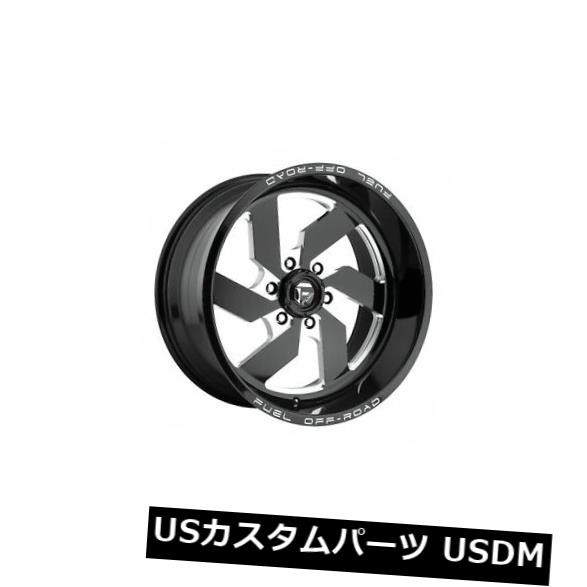 ホイール 4本セット 4個の20x12燃料D582ターボETのセット-43ブラックミルド6x135ホイールリム  Set of 4 20x1の通販は