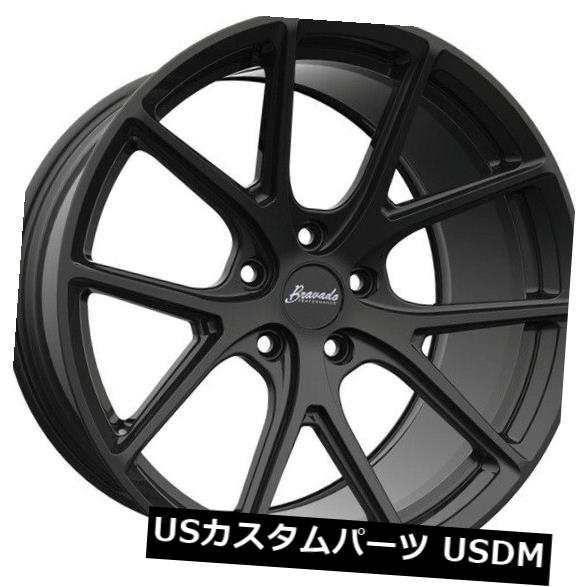 ホイール 4本セット 18x10ブラバドトリビュート5x115 +20マット