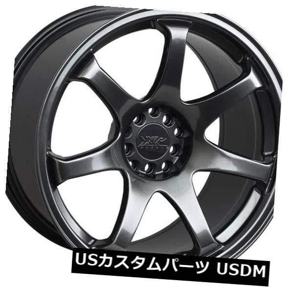 ホイール 4本セット XXR 551 16X8リム4x100 / 114.3 +21クロムブラック