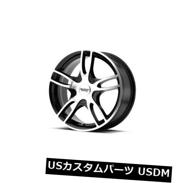 ホイール 4本セット 15x7 AMERICAN RACING ESTRELLA 2 5x100 / 5x105 ET35ブラックマシニングの通販は