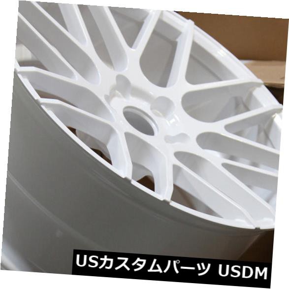 ホイール 4本セット グラウンドフォースGF7 18x8 5x100ホワイトホイール（4個セット）  Ground Force GF7 18の通販は