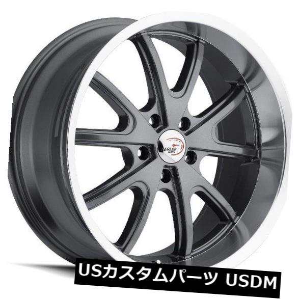 ホイール 4本セット 15X7 Vision 143 TORQUE 5x120.65 ET6 Gunmetal Machined Lip Wの通販は