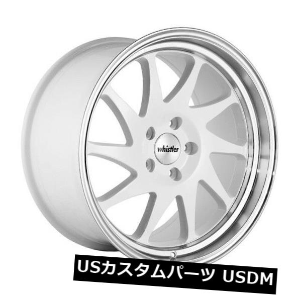 ホイール 4本セット 18x9.5ウィスラーKR7 5x114.3 +22ホワイト/マシニングリップホイール（4個セット） 18x9.5 の通販は