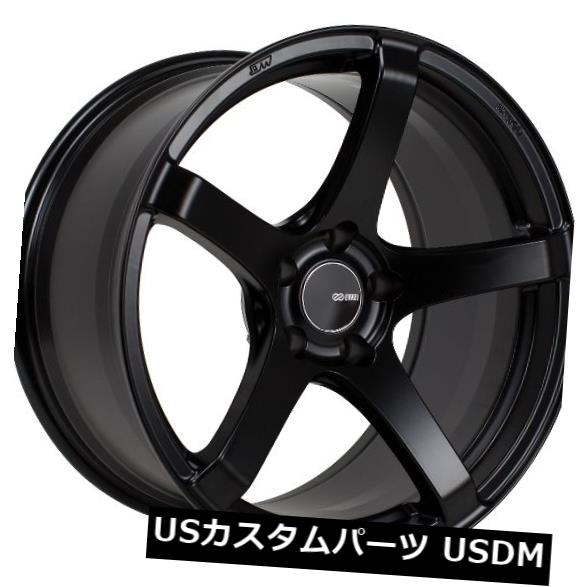 ホイール 4本セット 18x8 Enkei KOJIN 5x114.3 +45ブラックホイール（4個セット）  18x8 Enkei KOJの通販は 191,400円