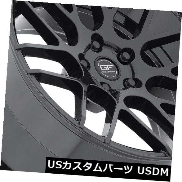 ホイール 4本セット グラウンドフォースGF7 18x8 5x114.3ブラックホイール（4個セット）  Ground Force GF7 の通販は