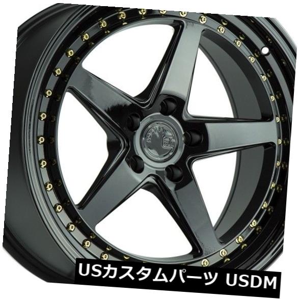 ホイール 4本セット 18x8.5 AodHan DS05 5x114.3 +35ブラックホイール（4個セット）  18x8.5 AodHaの通販は 173,580円
