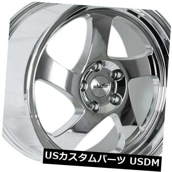 ホイール 4本セット 17x9ウィスラーKR1 4x100 +25クロームホイール（4 ...