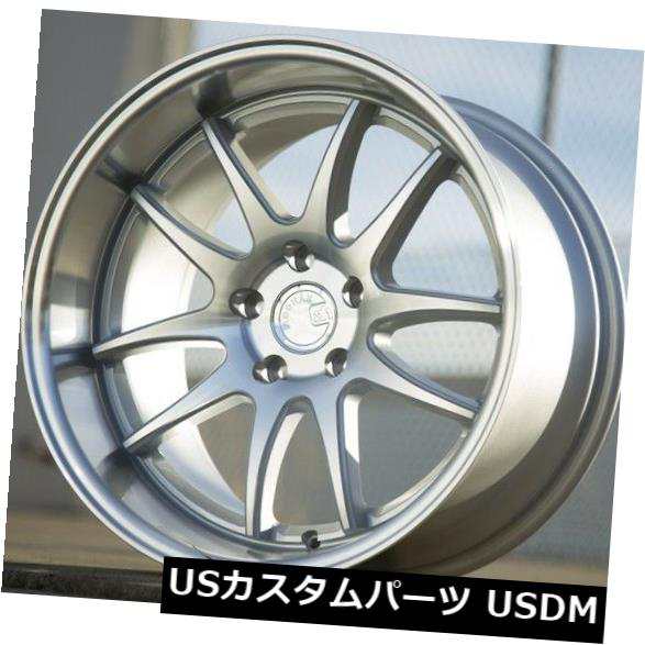 人気SALE送料無料Aodhan ホイール DS02 シルバー 18インチ×10.5J 5H 114.3 +22 Φ73.1 18x10.5J アーダハン 5穴