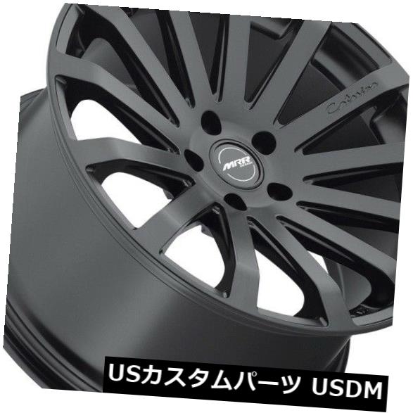 ホイール 4本セット 18x8.5 / 9.5 MRR HR9 5x112 +25マットブラックホイールの新しいセット（4）  18x8.5の通販は