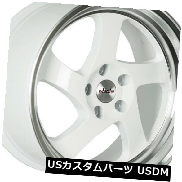 ホイール 4本セット 18x9.5ウィスラーKR1 5x114.3 +35ホワイト/マシニングリップホイール(4個セット) 18x9.5