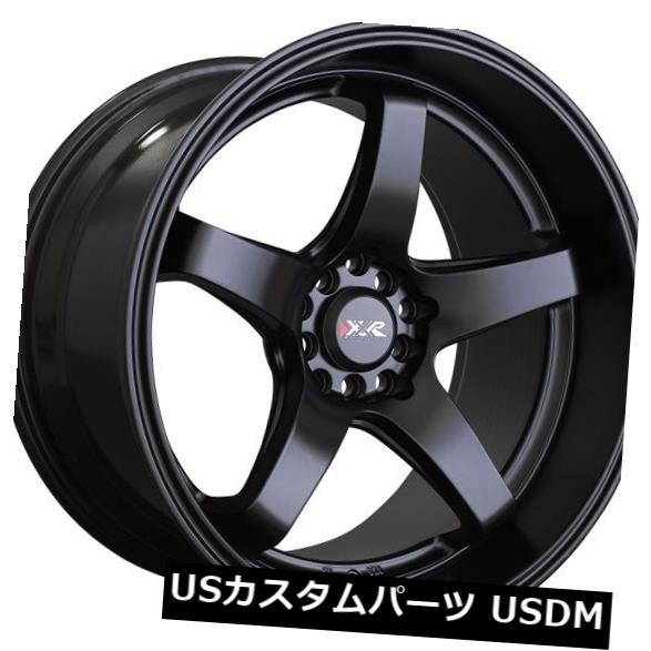 ホイール 4本セット XXR 555 18x8.5リム5x100 / 114.3 +25ブラック
