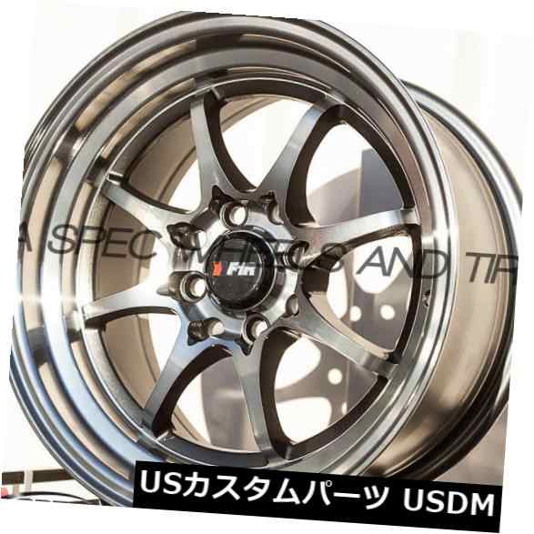 ホイール 4本セット 15x8 F1R F03 4x100 / 114.3 +25マシンガンメタルホイール（4個セット） 15x8 F1R｜au  PAY マーケット