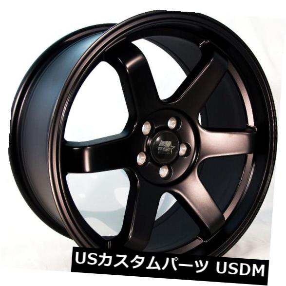 ホイール 4本セット 18x8.5 MST MT01 5x100 +35マットブラックホイール（4個セット） 18x8.5 MST MT0｜au  PAY マーケット