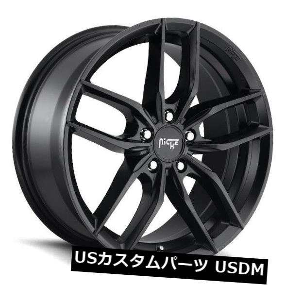 ホイール 4本セット 18x8 NICHE VOSSO M203 5x4.5 +40マットブラックホイール（4個セット）  18x8 NICの通販は