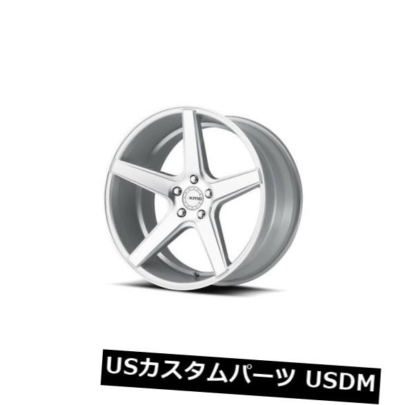 ホイール 4本セット 18x8 KMC DISTRICT 5x114.3 ET38シルバー加工ホイール（4個セット）  18x8 KMC Dの通販は