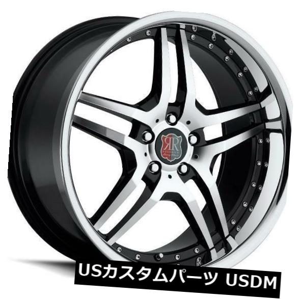 ホイール 4本セット 18x8 MRR RW2 5x112 +35バック、クロームリップホイール付き（4個セット）  18x8 MRR RWの通販は