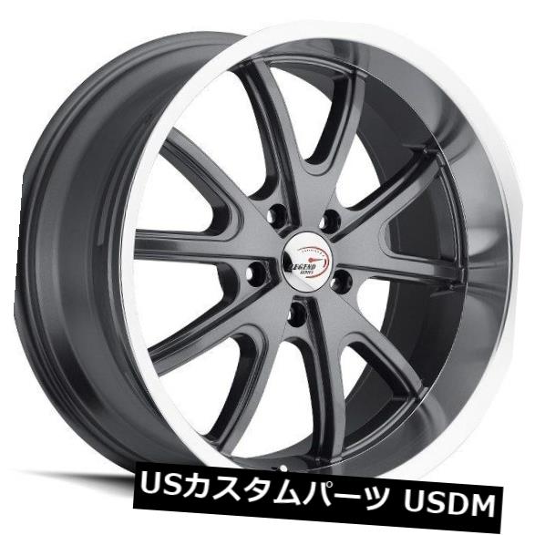 ホイール 4本セット 18X8.5 Vision 143 TORQUE 5x120.65 ET10 Gunmetal Machined Liの通販は