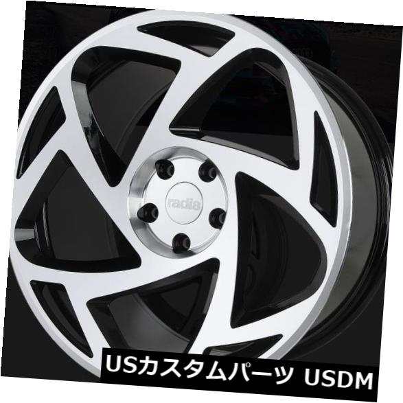 ホイール 4本セット 18X9.5 Radi8 R8S5 5x112 +42ブラック/マシンフェイスホイール（4個セット） 18X9.5 ｜au  PAY マーケット