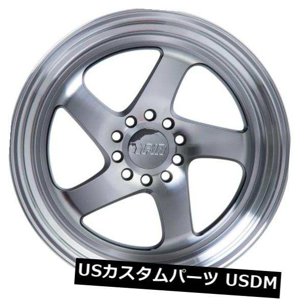 ホイール 4本セット 20x8.5 F1R F28 5x114 +17 Machine Black / Polish Lip Wheels（｜au  PAY マーケット