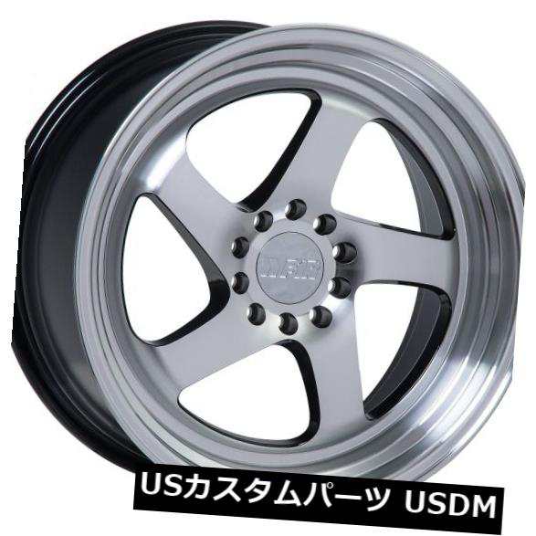 ホイール 4本セット 20x8.5 F1R F28 5x114 +17 Machine Black / Polish Lip Wheels（｜au  PAY マーケット