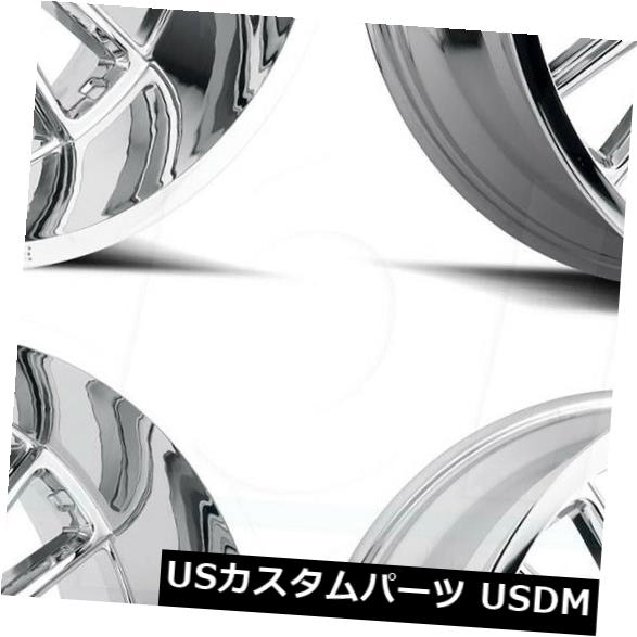 ホイール 4本セット 20x10 Chrome Wheels Hostile H115 Predator 8x180 -19（4個セット）