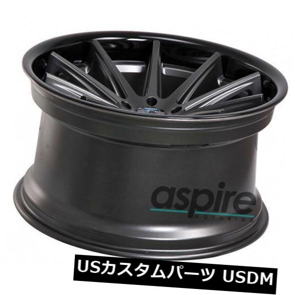 ホイール 4本セット 19x8.5 / 19x9.5マットブラックホイールRohana RC10 5x114.3 35/40（4個セット） の通販は