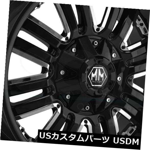 ホイール 4本セット 18x9ブラックホイールメイヘムアサルト5x114.3 / 5x5 18（4個セット）  18x9 Black Wheの通販は