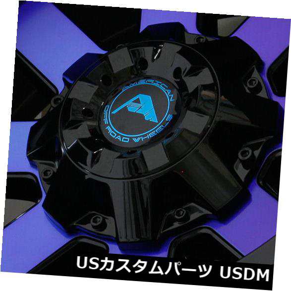 ホイール 4本セット 20x12ブラックマシニングブルーホイールアメリカオフロードA108 6x135 -44（4個セット）  20x12 の通販は