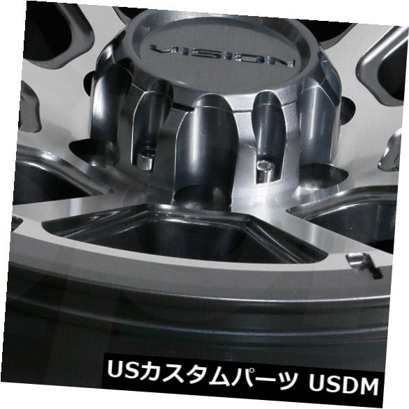 ホイール 4本セット 18x9 Gunmetal Machined Wheels Vision 353 Turbine 6x135 18（4の通販は