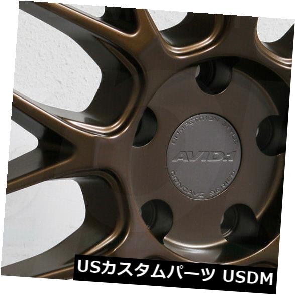 ホイール 4本セット 18x8.5ブロンズホイールAVID1 AV34 5x114.3 35（4個セット）  18x8.5 Bronze Wの通販は