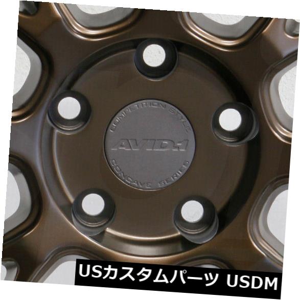 ホイール 4本セット 18x8.5ブロンズホイールAVID1 AV34 5x114.3 35（4個セット）  18x8.5 Bronze Wの通販は