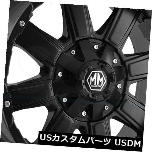 ホイール 4本セット 18x9マットブラックホイールメイヘムカオス5x114.3 / 5x5 18（4個セット）  18x9 Matte Bの通販は