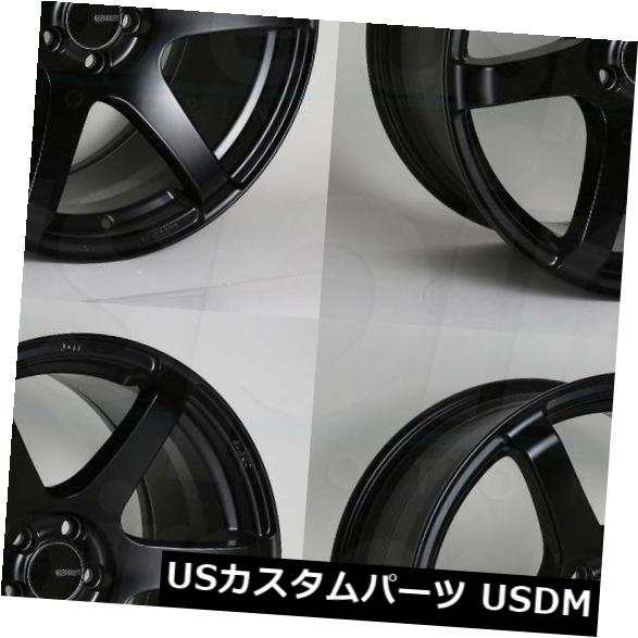 ホイール 4本セット 18x8 / 18x8.5ブラックペイントホイールEnkei T6S 5x114.3 45/25（4個セット） 18の通販は