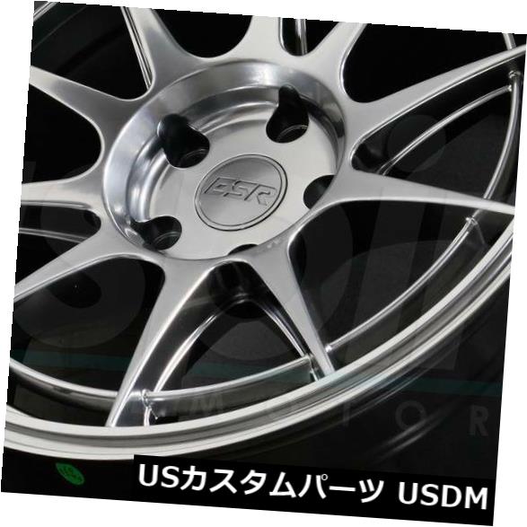 ホイール 4本セット 18x10.5 Hyper Black Wheels ESR SR13 5x114.3 15（4個セット）  18x1の通販は