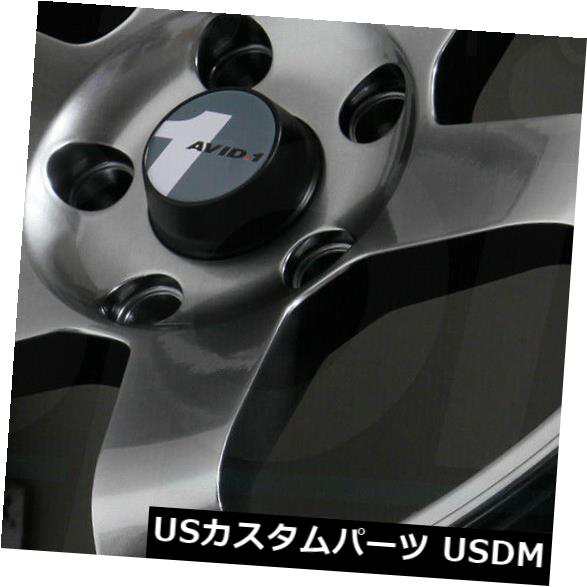 ホイール 4本セット 17x8ハイパーブラックホイールAVID1 AV06 AV-06 5x100 35（4個セット）  17x8 Hypeの通販は