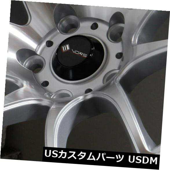 ホイール 4本セット 18x9.5シルバー加工ホイールVors TR4 5x120 22（4個セット）  18x9.5 Silver Macの通販は 160,380円