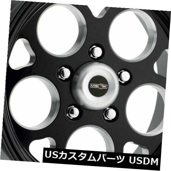 ホイール 4本セット 15x7 Black Wheels Vision 561 Sport Mag 5x4.75 0（4個セット）  15xの通販は