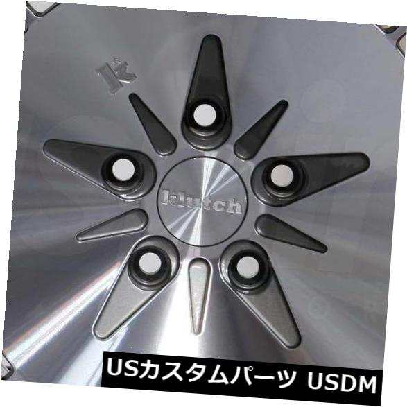 ホイール 4本セット 16x9ガンメタル加工ホイールクラッチKM16 5x100 20（4個セット）  16x9 Gunmetal Machの通販は 282,480円