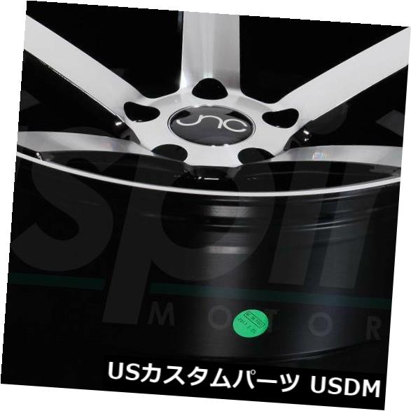 ホイール 4本セット 18x8 / 18x9ブラックマシンフェイスホイールJNC 026 JNC026 5x114.3 35/32（4個セッの通販は