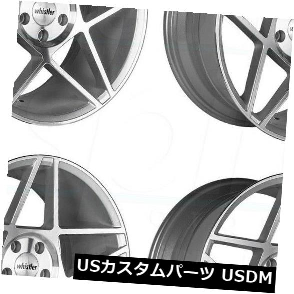 ホイール 4本セット 19x8.5機械加工シルバーホイールウィスラーKR5 5x112 35（4個セット）  19x8.5 Machinedの通販は 188,760円
