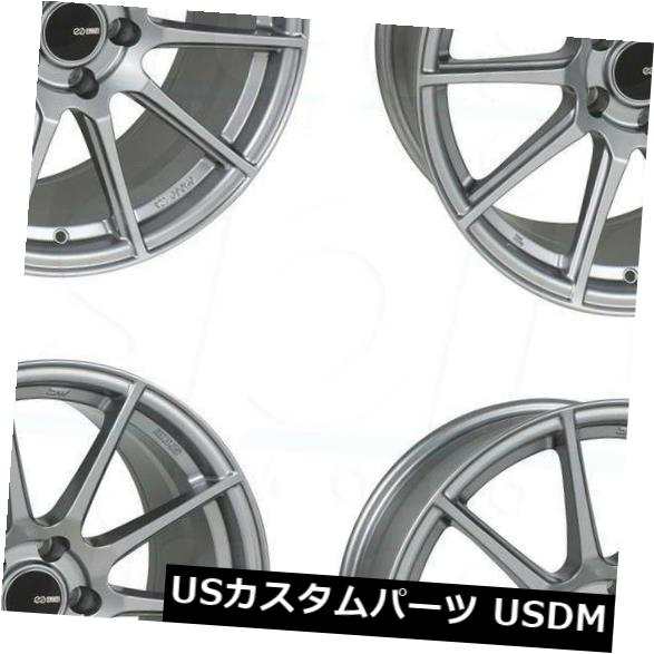 ホイール 4本セット 18x8 Storm Grey Wheels Enkei TS10 5x112 45（4個セット）  18x8 Stoの通販は