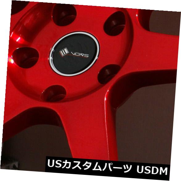 ホイール 4本セット 18x9.5キャンディレッドホイールVors TR37 5x112 35（4個セット）  18x9.5 Candy Rの通販は