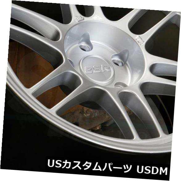 ホイール 4本セット 17x9 Hyper Silver Wheels ESR SR11 5x100 30（4個セット）  17x9 Hypの通販は