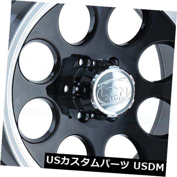 ホイール 4本セット 15x8ブラックマシニングドリップホイールイオン171 5x5.5 / 5x139.7 -27（4個セット）  15xの通販は