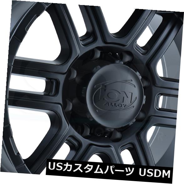 ホイール 4本セット 17x8マットブラックホイールイオン179 7x150 10（4個セット） 17x8 Matte Black Wheの通販は
