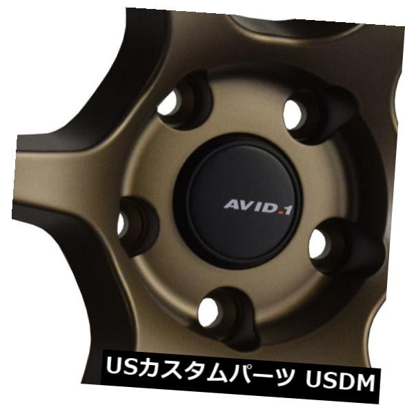 ホイール 4本セット 18x9.5ブロンズホイールAVID1 AV26 5x100 38（4個セット）  18x9.5 Bronze Wheの通販は