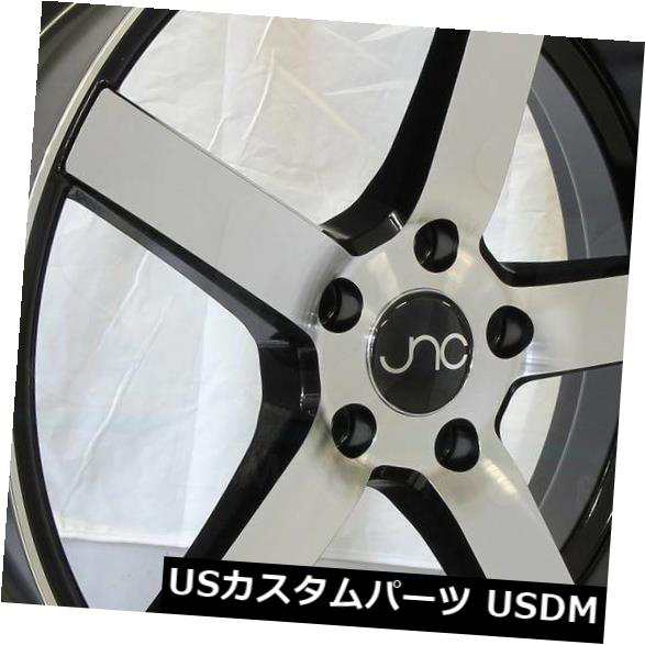 ホイール 4本セット 20x8.5ブラックマシンフェイスホイールJNC 026 JNC026 5x114.3 40（4個セット）  20x8の通販は