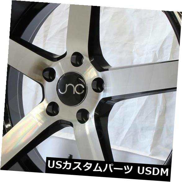 ホイール 4本セット 20x8.5ブラックマシンフェイスホイールJNC 026 JNC026 5x114.3 40（4個セット）  20x8の通販は