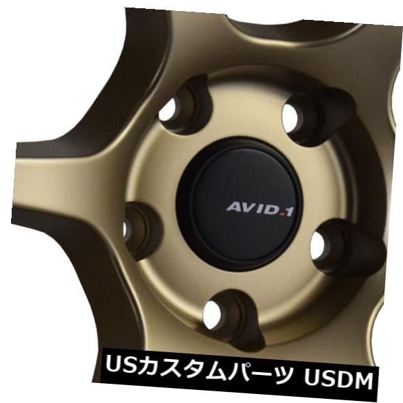 ホイール 4本セット 17x8ゴールドホイールAVID1 AV26 5x114.3 35（4個セット）  17x8 Gold Wheels の通販は 295,680円